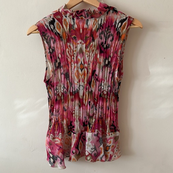 Allison Taylor Floral Sleeveless Tank – Size L, Excellent Condition - Picture 8 of 11